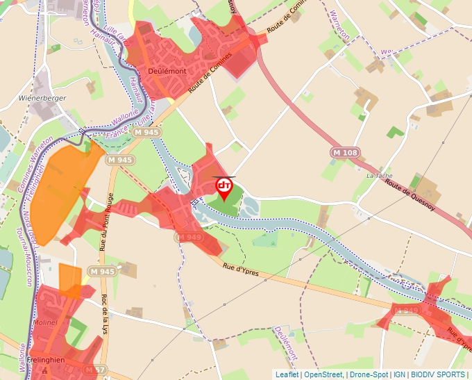 Carte Géoportail pour les drones de loisir