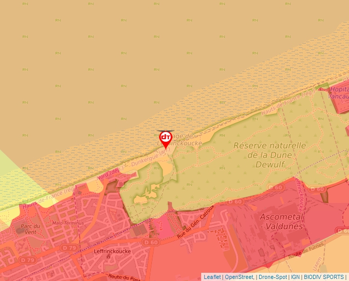 Carte Géoportail pour les drones de loisir