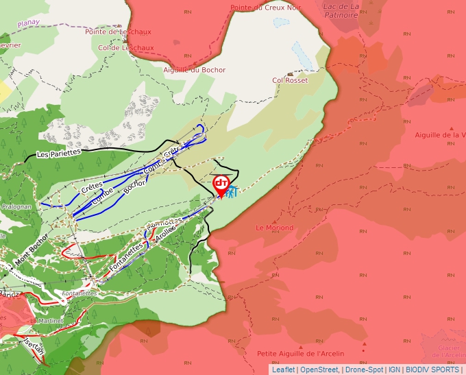 Carte Géoportail pour les drones de loisir