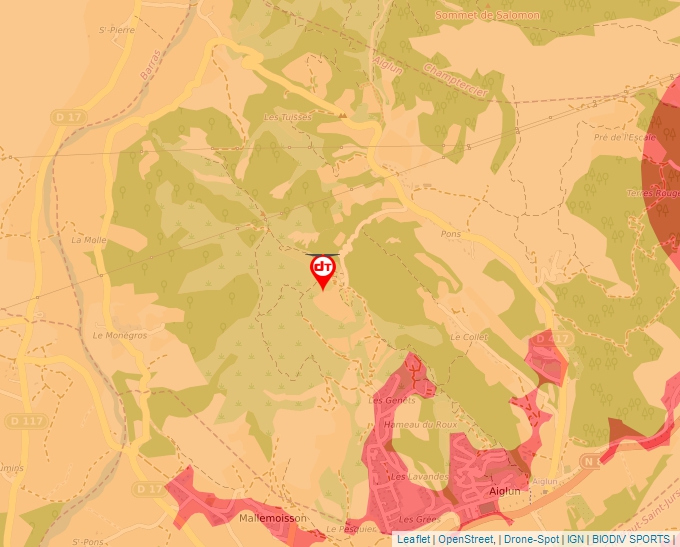 Carte Géoportail pour les drones de loisir