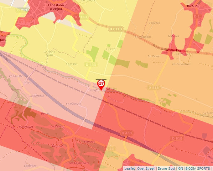 Carte Géoportail pour les drones de loisir