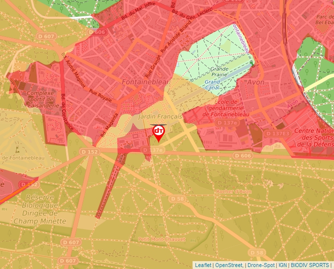 Carte Géoportail pour les drones de loisir