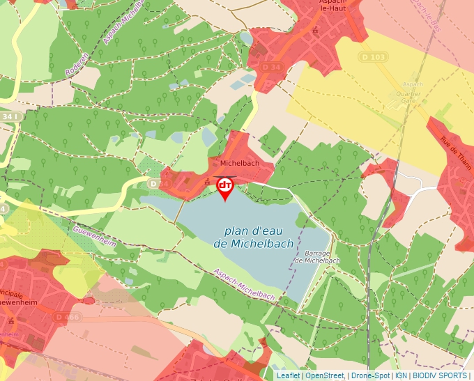 Carte Géoportail pour les drones de loisir