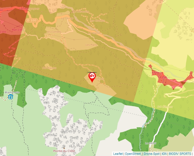 Carte Géoportail pour les drones de loisir