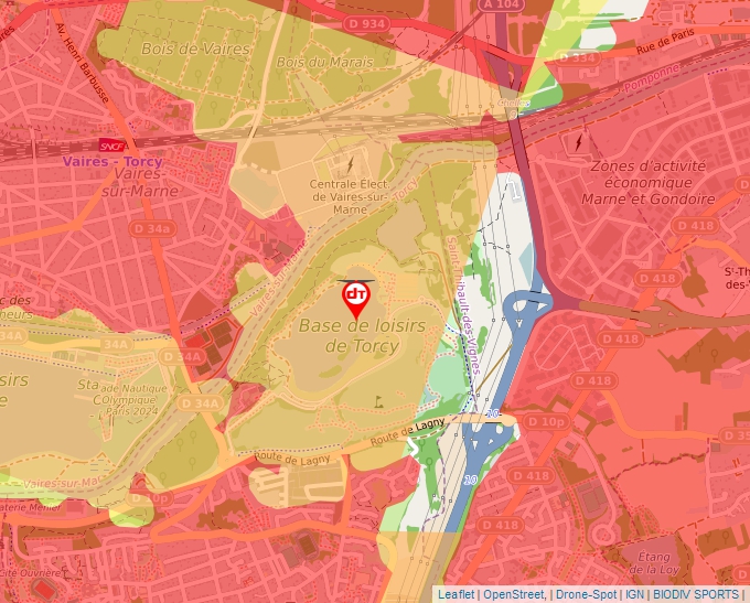 Carte Géoportail pour les drones de loisir