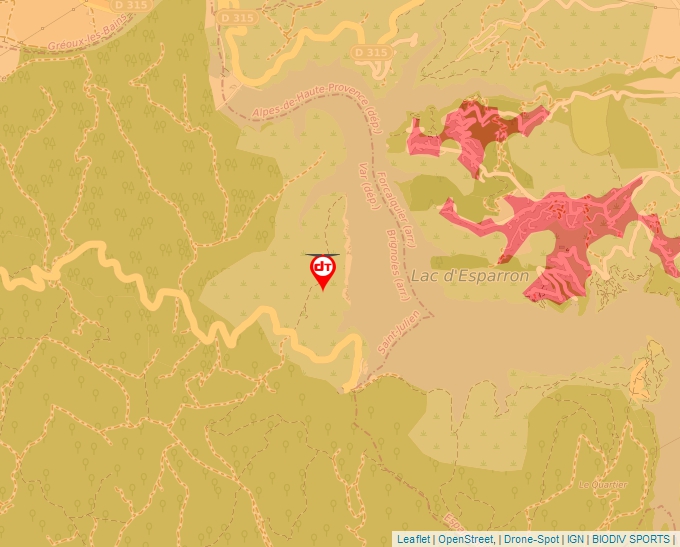 Carte Géoportail pour les drones de loisir