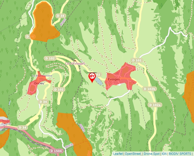 Carte Géoportail pour les drones de loisir