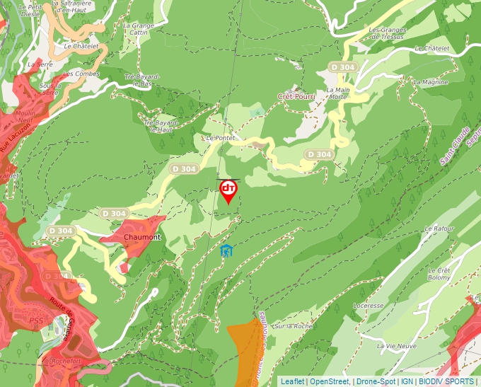 Carte Géoportail pour les drones de loisir