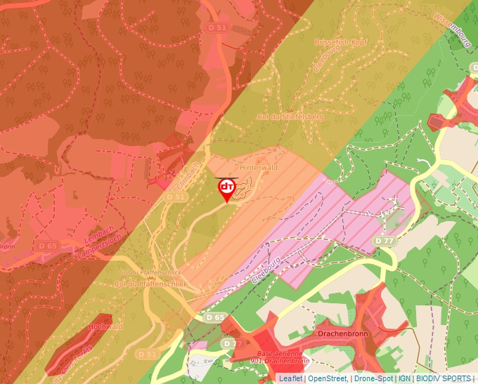 Carte Géoportail pour les drones de loisir