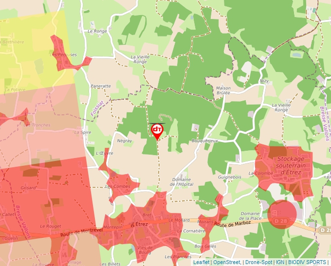 Carte Géoportail pour les drones de loisir