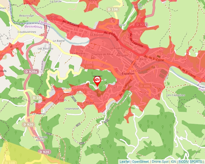 Carte Géoportail pour les drones de loisir