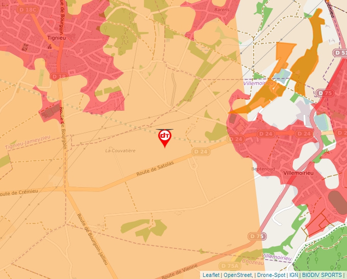 Carte Géoportail pour les drones de loisir