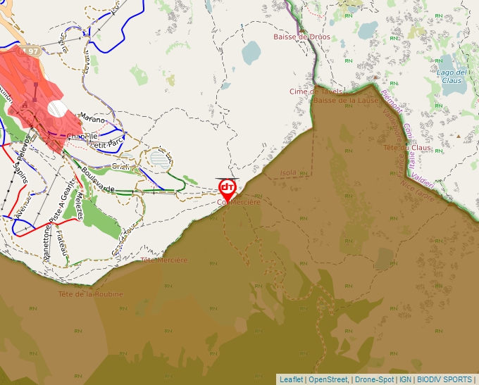 Carte Géoportail pour les drones de loisir