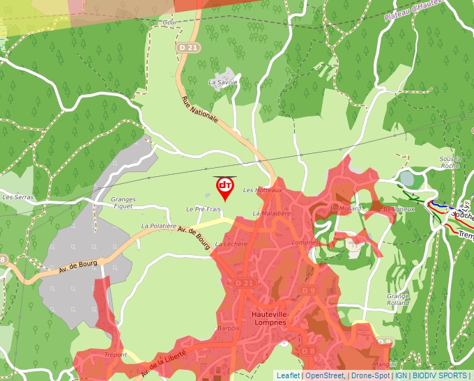 Carte Géoportail pour les drones de loisir