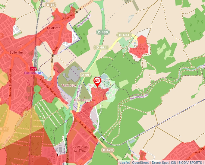 Carte Géoportail pour les drones de loisir