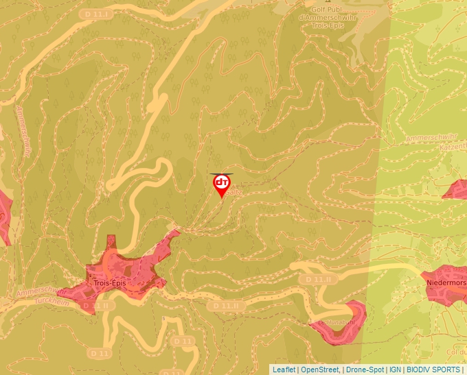 Carte Géoportail pour les drones de loisir