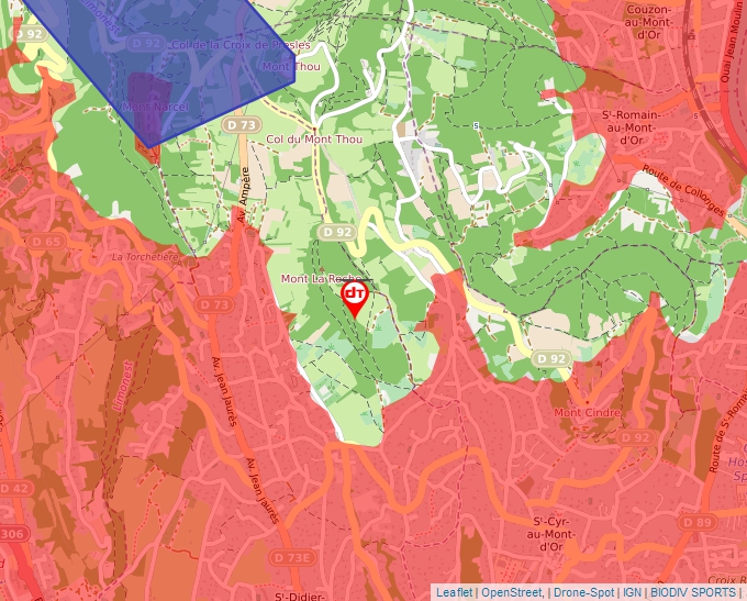 Carte Géoportail pour les drones de loisir