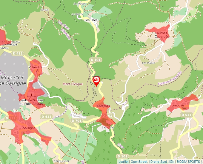 Carte Géoportail pour les drones de loisir