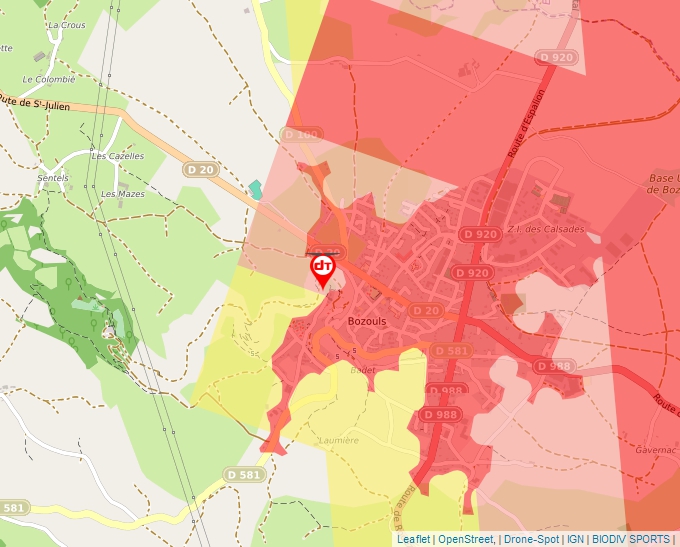 Carte Géoportail pour les drones de loisir