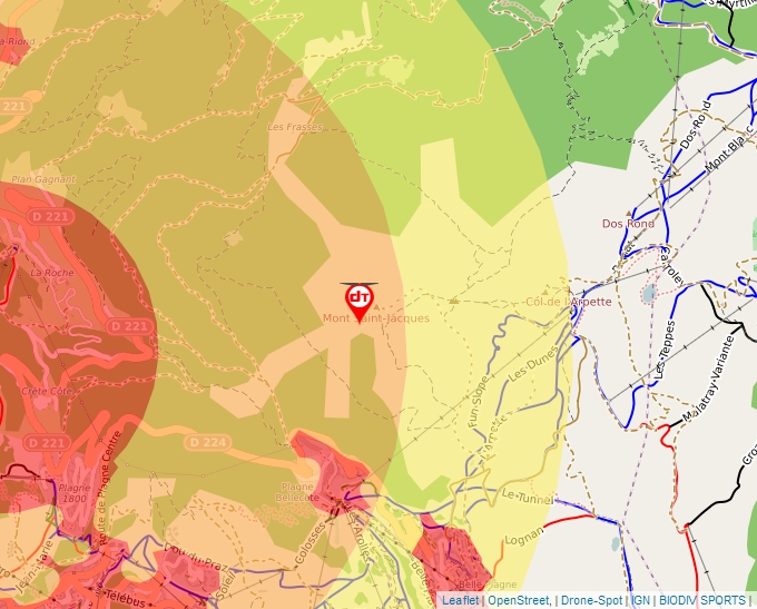 Carte Géoportail pour les drones de loisir