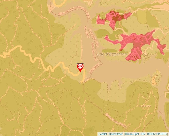 Carte Géoportail pour les drones de loisir