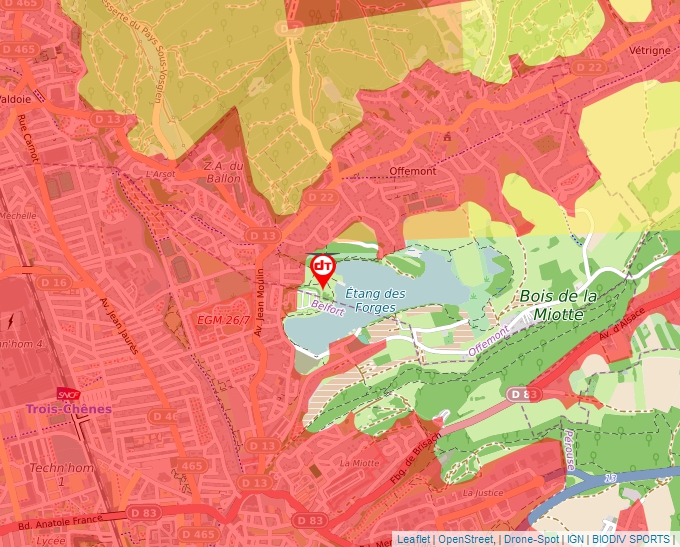 Carte Géoportail pour les drones de loisir