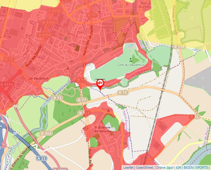 Carte Géoportail pour les drones de loisir