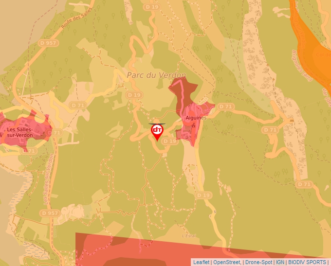 Carte Géoportail pour les drones de loisir