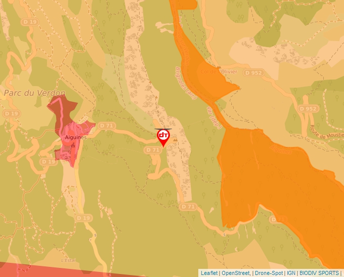 Carte Géoportail pour les drones de loisir