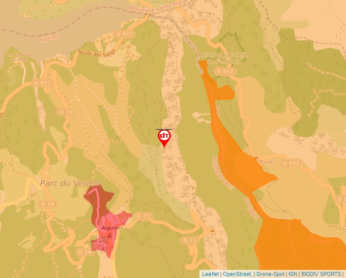 Carte Géoportail pour les drones de loisir