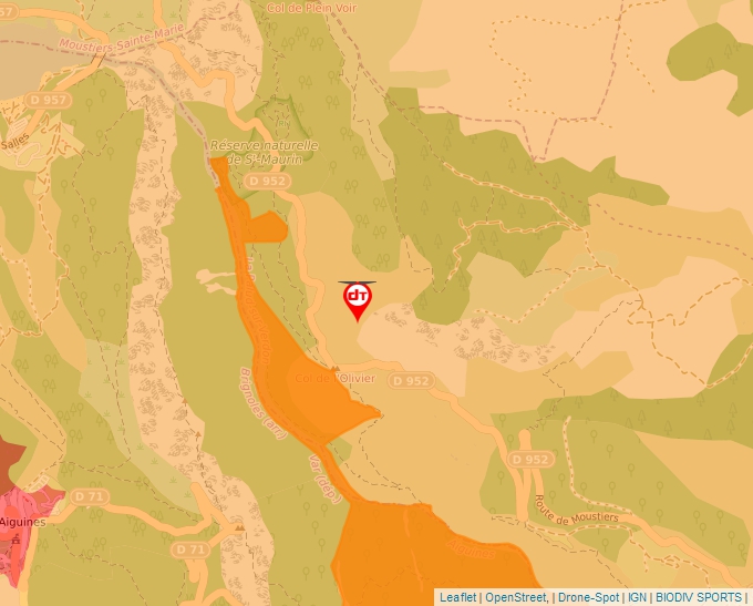 Carte Géoportail pour les drones de loisir