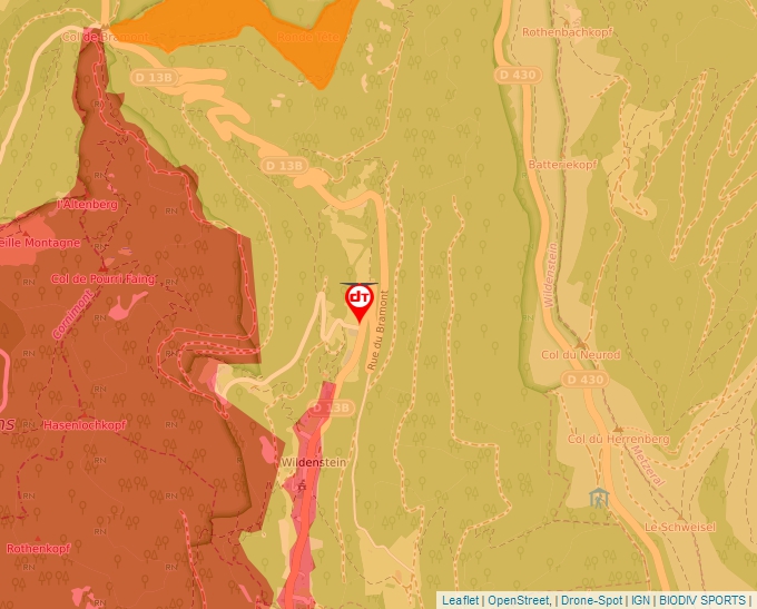 Carte Géoportail pour les drones de loisir