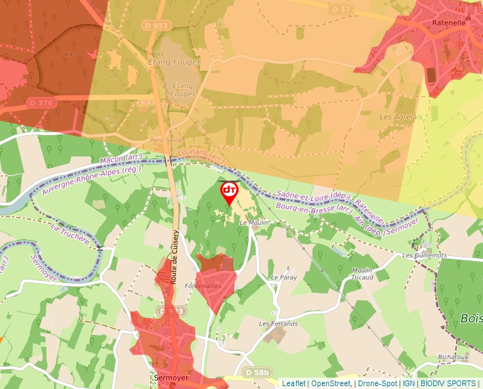 Carte Géoportail pour les drones de loisir