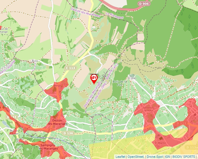 Carte Géoportail pour les drones de loisir