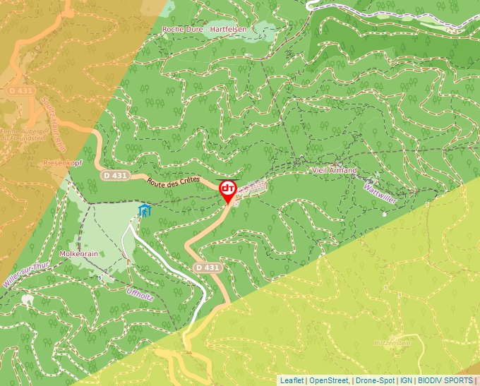 Carte Géoportail pour les drones de loisir