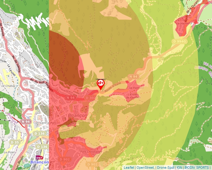 Carte Géoportail pour les drones de loisir