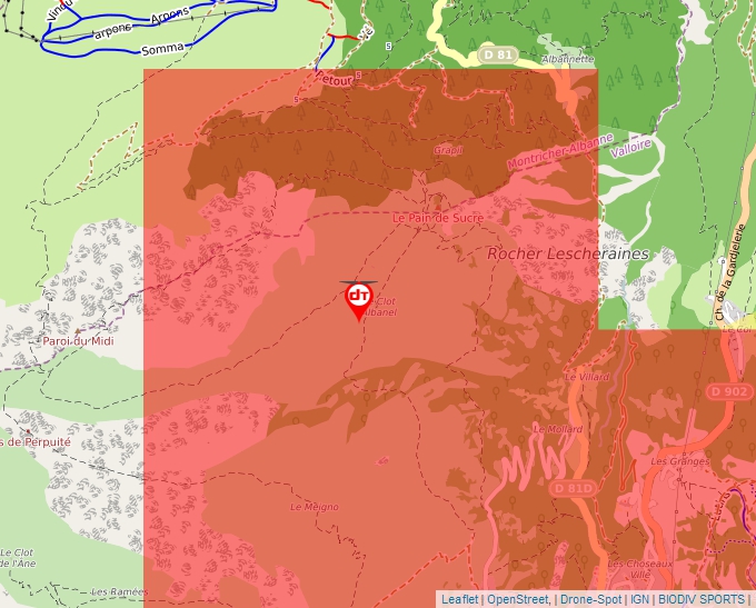 Carte Géoportail pour les drones de loisir