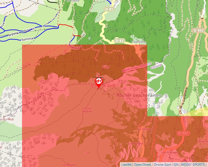 Carte Géoportail pour les drones de loisir