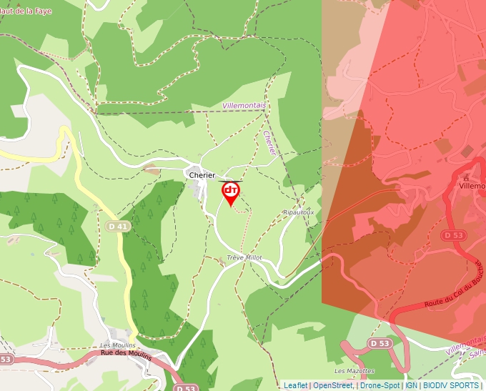 Carte Géoportail pour les drones de loisir