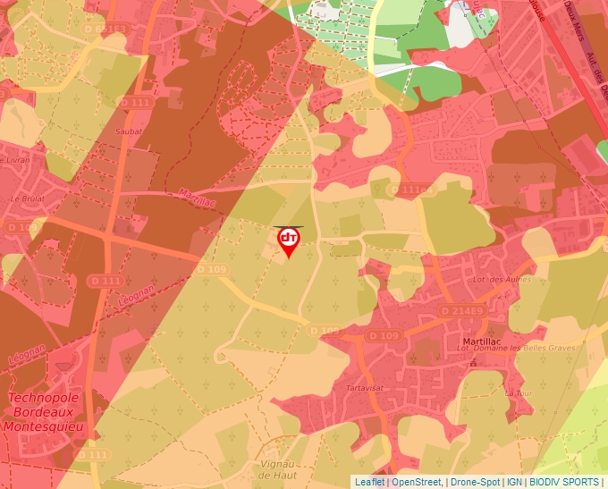 Carte Géoportail pour les drones de loisir