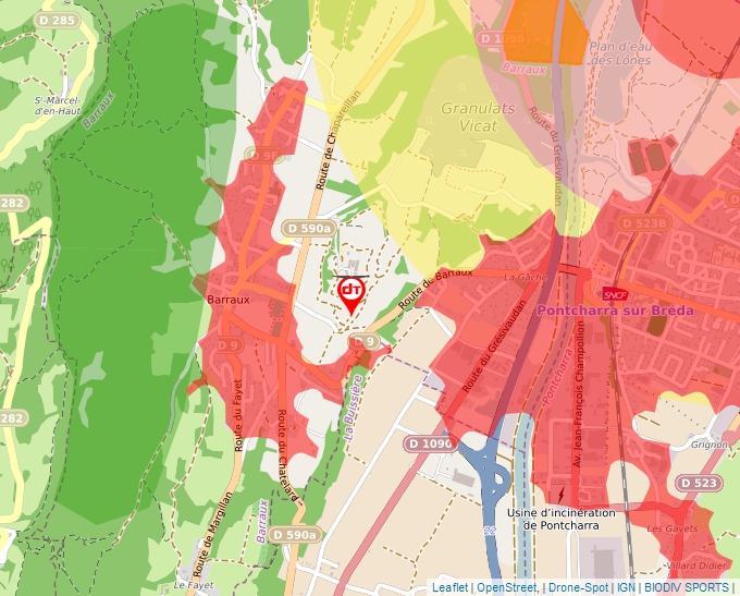 Carte Géoportail pour les drones de loisir