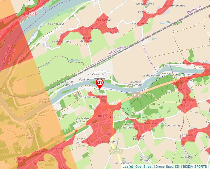 Carte Géoportail pour les drones de loisir