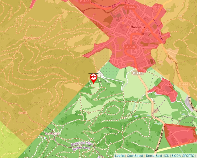 Carte Géoportail pour les drones de loisir