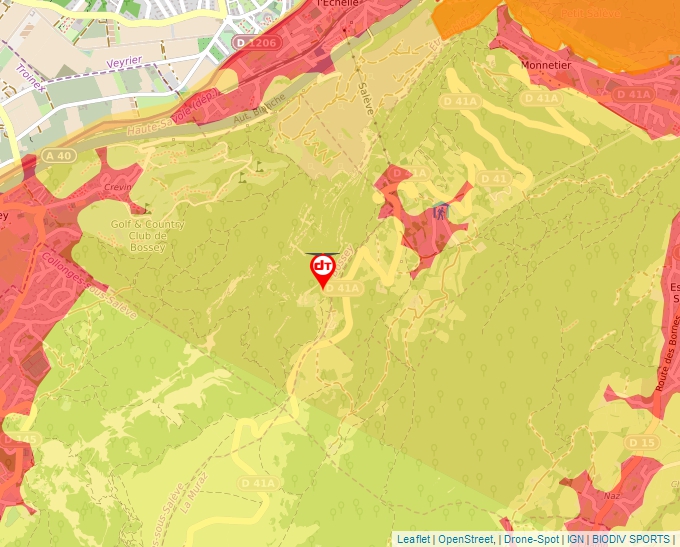 Carte Géoportail pour les drones de loisir