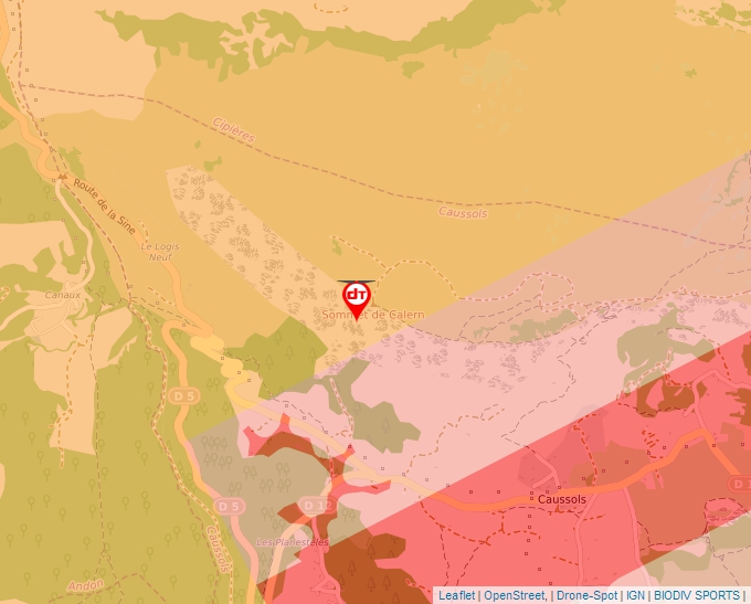 Carte Géoportail pour les drones de loisir