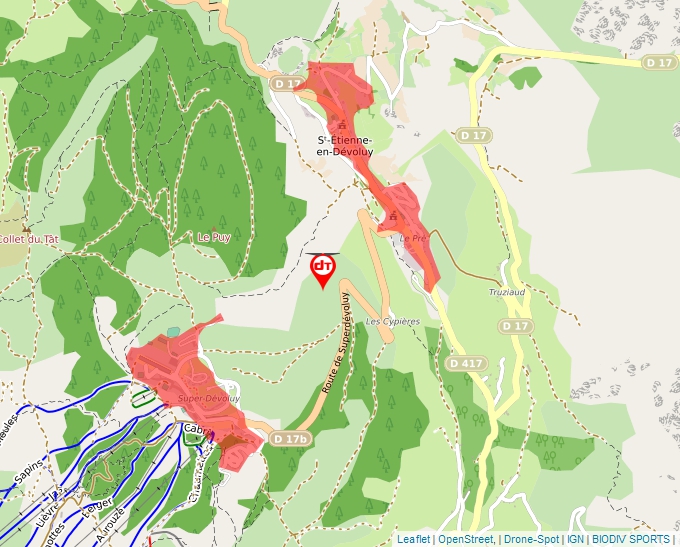 Carte Géoportail pour les drones de loisir