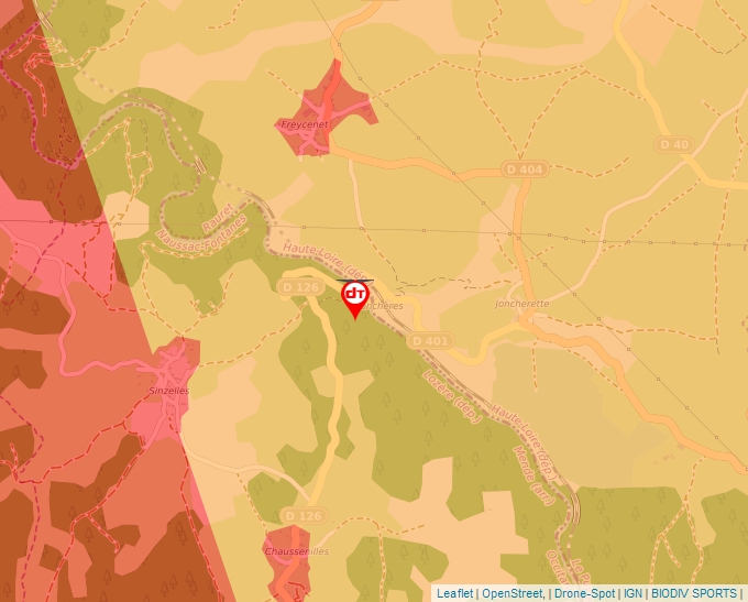 Carte Géoportail pour les drones de loisir