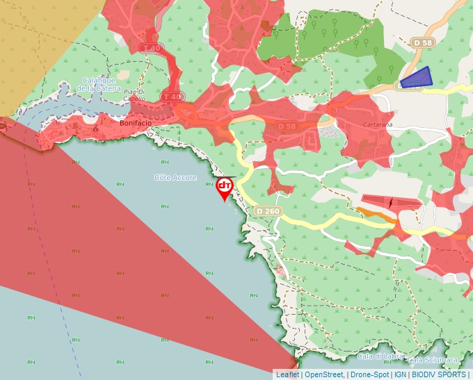 Carte Géoportail pour les drones de loisir