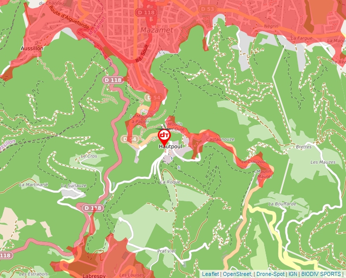 Carte Géoportail pour les drones de loisir