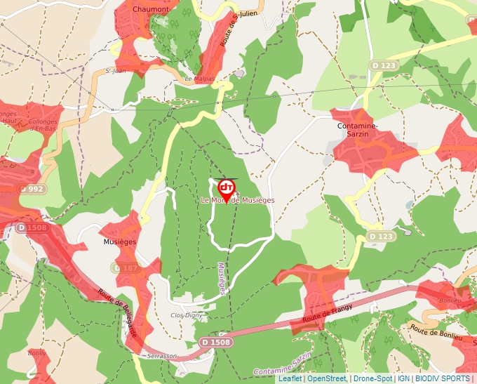 Carte Géoportail pour les drones de loisir